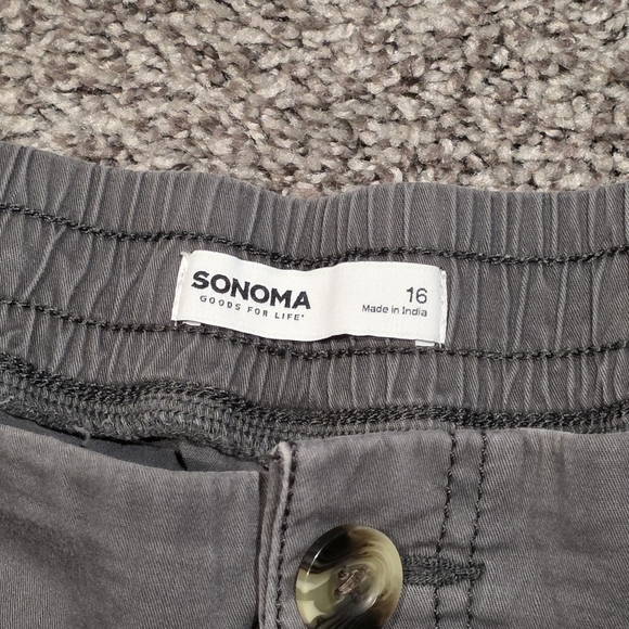 Sonoma Highrise Utility Capri Crop Pant Size 16 - Picture 6 of 7
